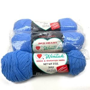 Red Heart Wintuk Sock and Sweater Yarn 314 Robin Blue